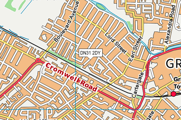DN31 2DY map - OS VectorMap District (Ordnance Survey)