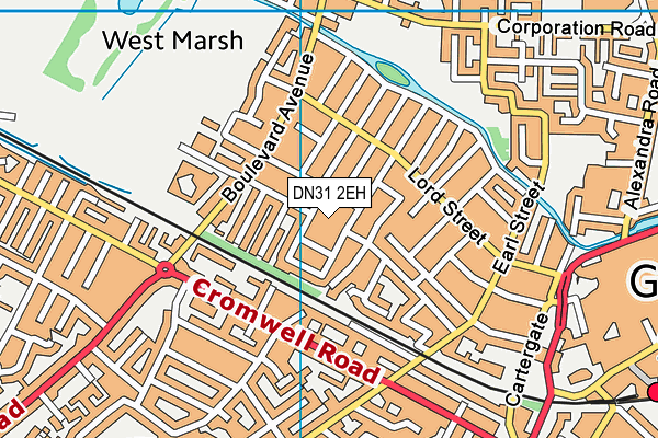 DN31 2EH map - OS VectorMap District (Ordnance Survey)