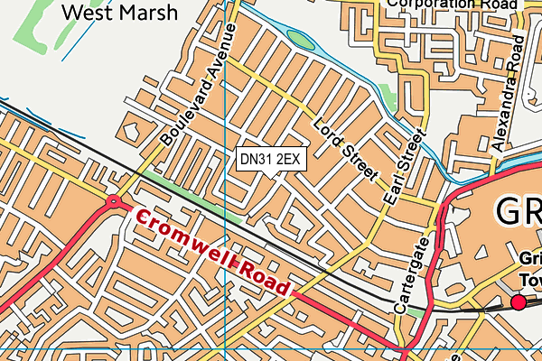 DN31 2EX map - OS VectorMap District (Ordnance Survey)