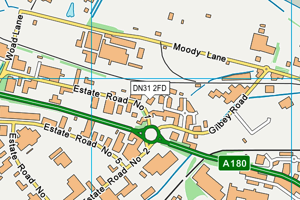 DN31 2FD map - OS VectorMap District (Ordnance Survey)