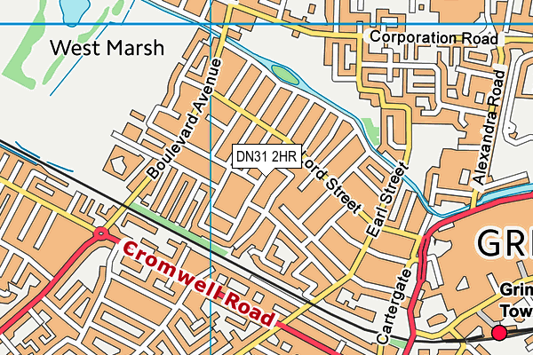 DN31 2HR map - OS VectorMap District (Ordnance Survey)