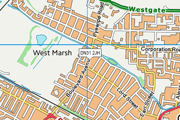 DN31 2JH map - OS VectorMap District (Ordnance Survey)