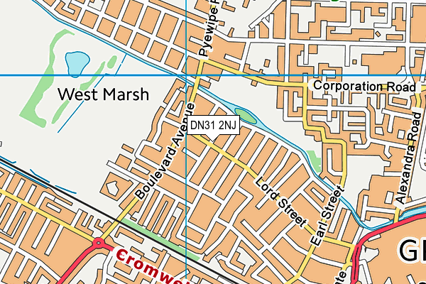 DN31 2NJ map - OS VectorMap District (Ordnance Survey)