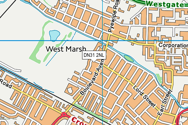 DN31 2NL map - OS VectorMap District (Ordnance Survey)