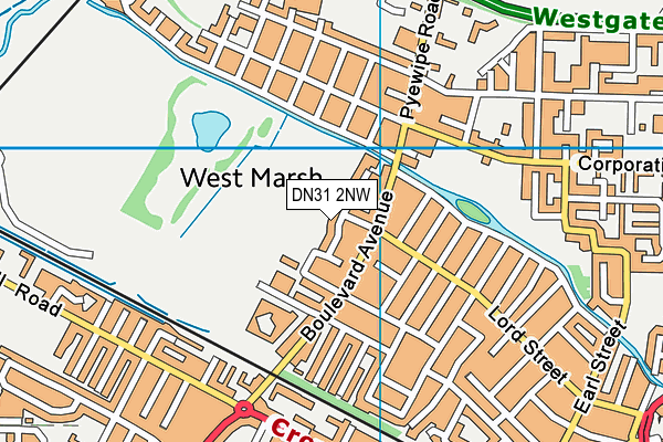 DN31 2NW map - OS VectorMap District (Ordnance Survey)