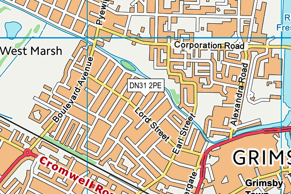DN31 2PE map - OS VectorMap District (Ordnance Survey)
