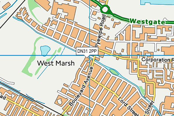 DN31 2PP map - OS VectorMap District (Ordnance Survey)