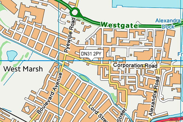 DN31 2PY map - OS VectorMap District (Ordnance Survey)