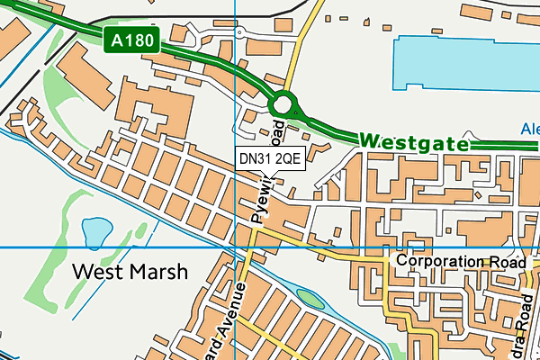 DN31 2QE map - OS VectorMap District (Ordnance Survey)