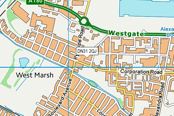 DN31 2QJ map - OS VectorMap District (Ordnance Survey)