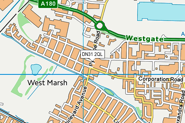DN31 2QL map - OS VectorMap District (Ordnance Survey)