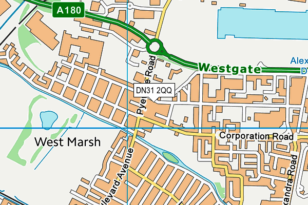 DN31 2QQ map - OS VectorMap District (Ordnance Survey)