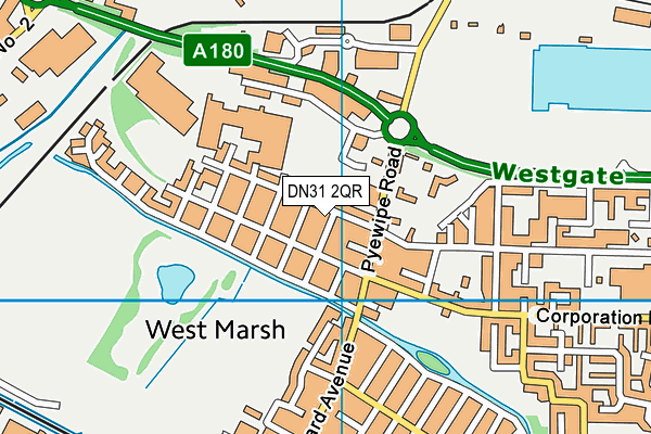 DN31 2QR map - OS VectorMap District (Ordnance Survey)