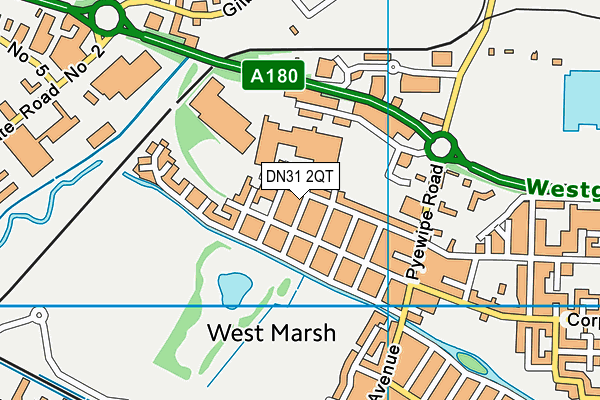 DN31 2QT map - OS VectorMap District (Ordnance Survey)