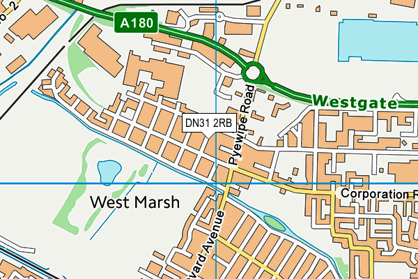 DN31 2RB map - OS VectorMap District (Ordnance Survey)