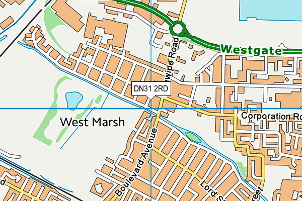 DN31 2RD map - OS VectorMap District (Ordnance Survey)