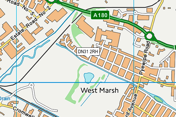 DN31 2RH map - OS VectorMap District (Ordnance Survey)