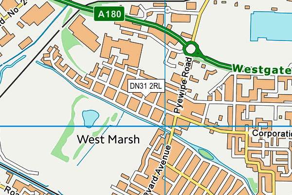 DN31 2RL map - OS VectorMap District (Ordnance Survey)