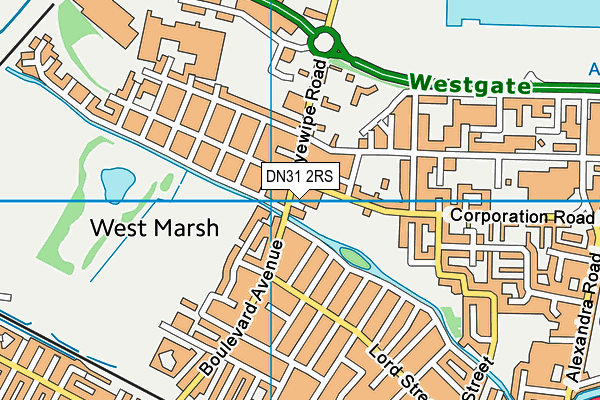 DN31 2RS map - OS VectorMap District (Ordnance Survey)