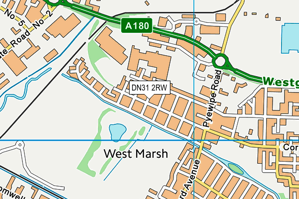DN31 2RW map - OS VectorMap District (Ordnance Survey)