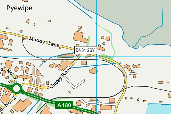 Tioxide Europe Sports Ground (Closed) map (DN31 2SY) - OS VectorMap District (Ordnance Survey)