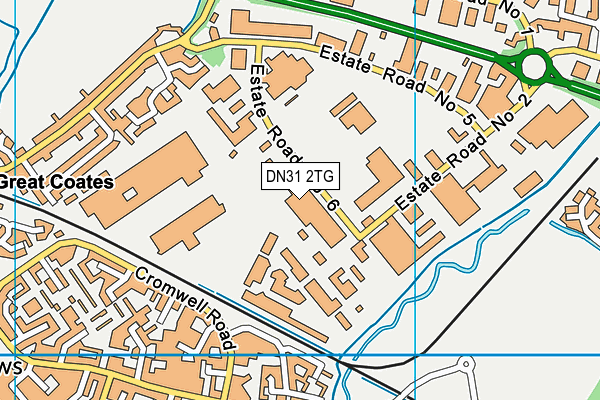 Play Sport (Closed) map (DN31 2TG) - OS VectorMap District (Ordnance Survey)
