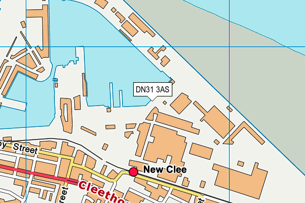 DN31 3AS map - OS VectorMap District (Ordnance Survey)