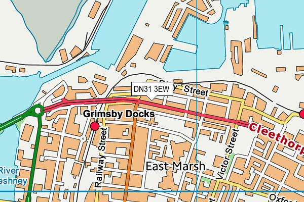 DN31 3EW map - OS VectorMap District (Ordnance Survey)