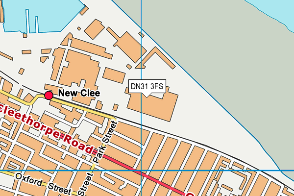 DN31 3FS map - OS VectorMap District (Ordnance Survey)