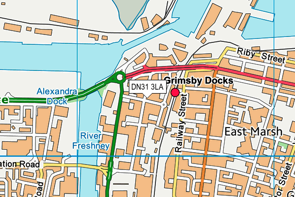DN31 3LA map - OS VectorMap District (Ordnance Survey)