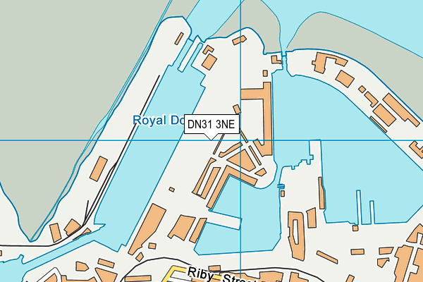 DN31 3NE map - OS VectorMap District (Ordnance Survey)