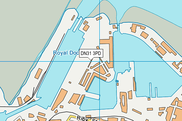 DN31 3PD map - OS VectorMap District (Ordnance Survey)