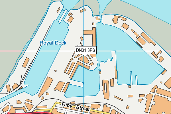 DN31 3PS map - OS VectorMap District (Ordnance Survey)