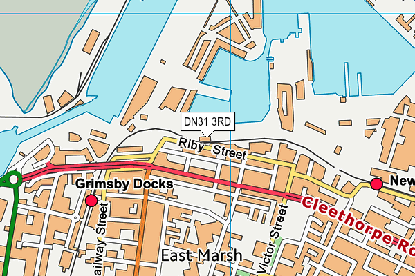 DN31 3RD map - OS VectorMap District (Ordnance Survey)