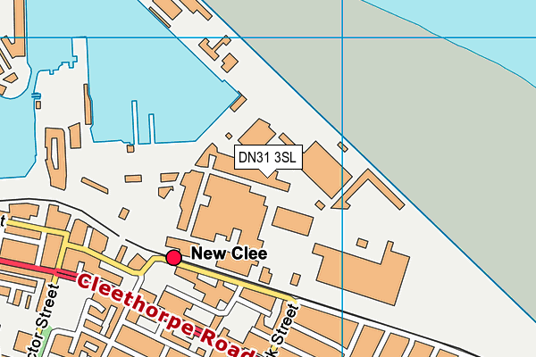 DN31 3SL map - OS VectorMap District (Ordnance Survey)