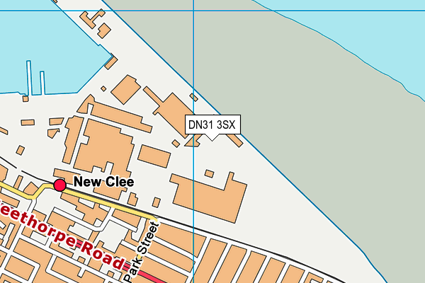 DN31 3SX map - OS VectorMap District (Ordnance Survey)