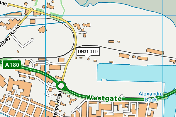 DN31 3TD map - OS VectorMap District (Ordnance Survey)