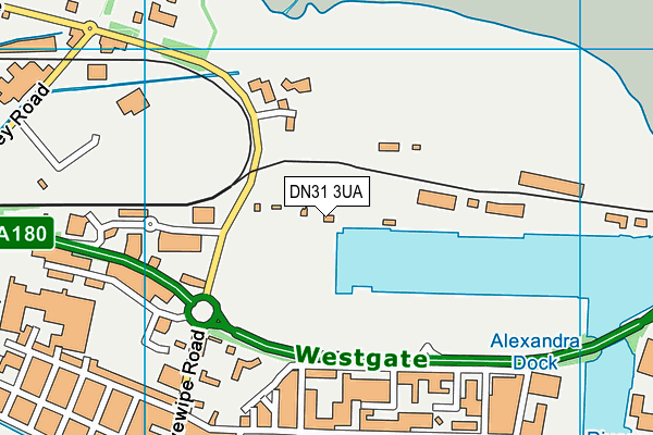 DN31 3UA map - OS VectorMap District (Ordnance Survey)