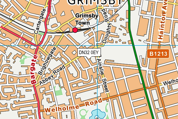 DN32 0EY map - OS VectorMap District (Ordnance Survey)