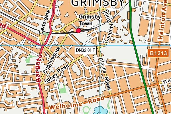 DN32 0HF map - OS VectorMap District (Ordnance Survey)