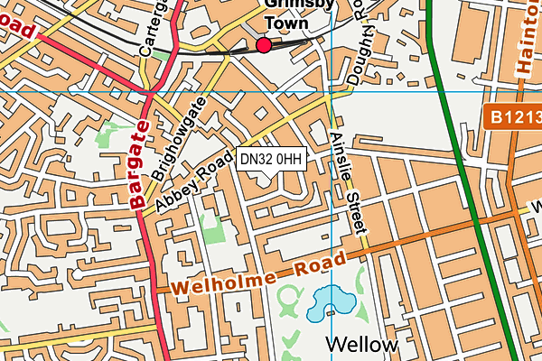 DN32 0HH map - OS VectorMap District (Ordnance Survey)