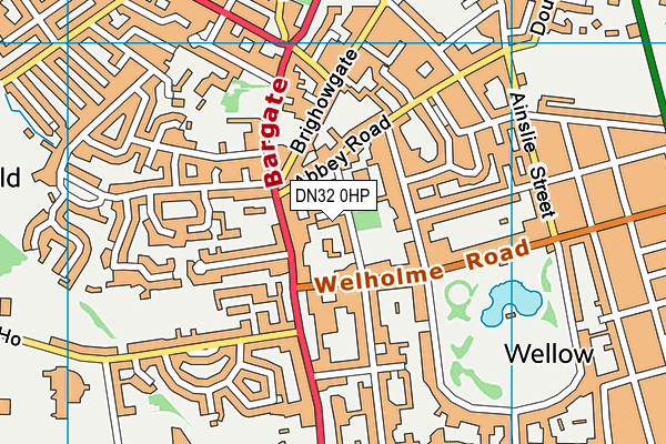 DN32 0HP map - OS VectorMap District (Ordnance Survey)