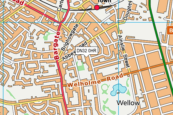DN32 0HR map - OS VectorMap District (Ordnance Survey)