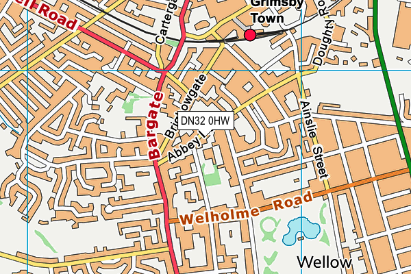 DN32 0HW map - OS VectorMap District (Ordnance Survey)