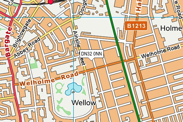 DN32 0NN map - OS VectorMap District (Ordnance Survey)