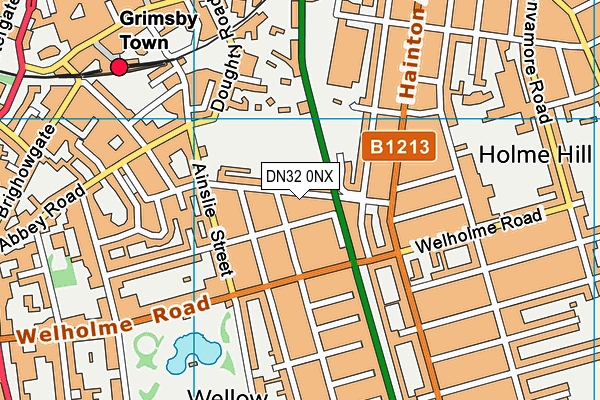 DN32 0NX map - OS VectorMap District (Ordnance Survey)