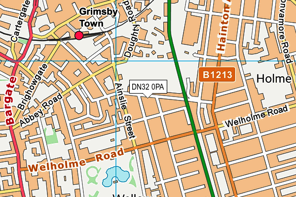 DN32 0PA map - OS VectorMap District (Ordnance Survey)