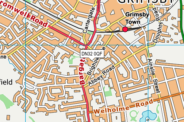 DN32 0QF map - OS VectorMap District (Ordnance Survey)