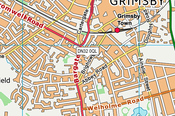 DN32 0QL map - OS VectorMap District (Ordnance Survey)