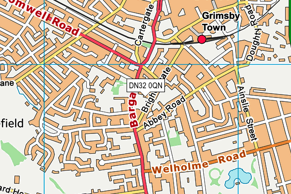 DN32 0QN map - OS VectorMap District (Ordnance Survey)